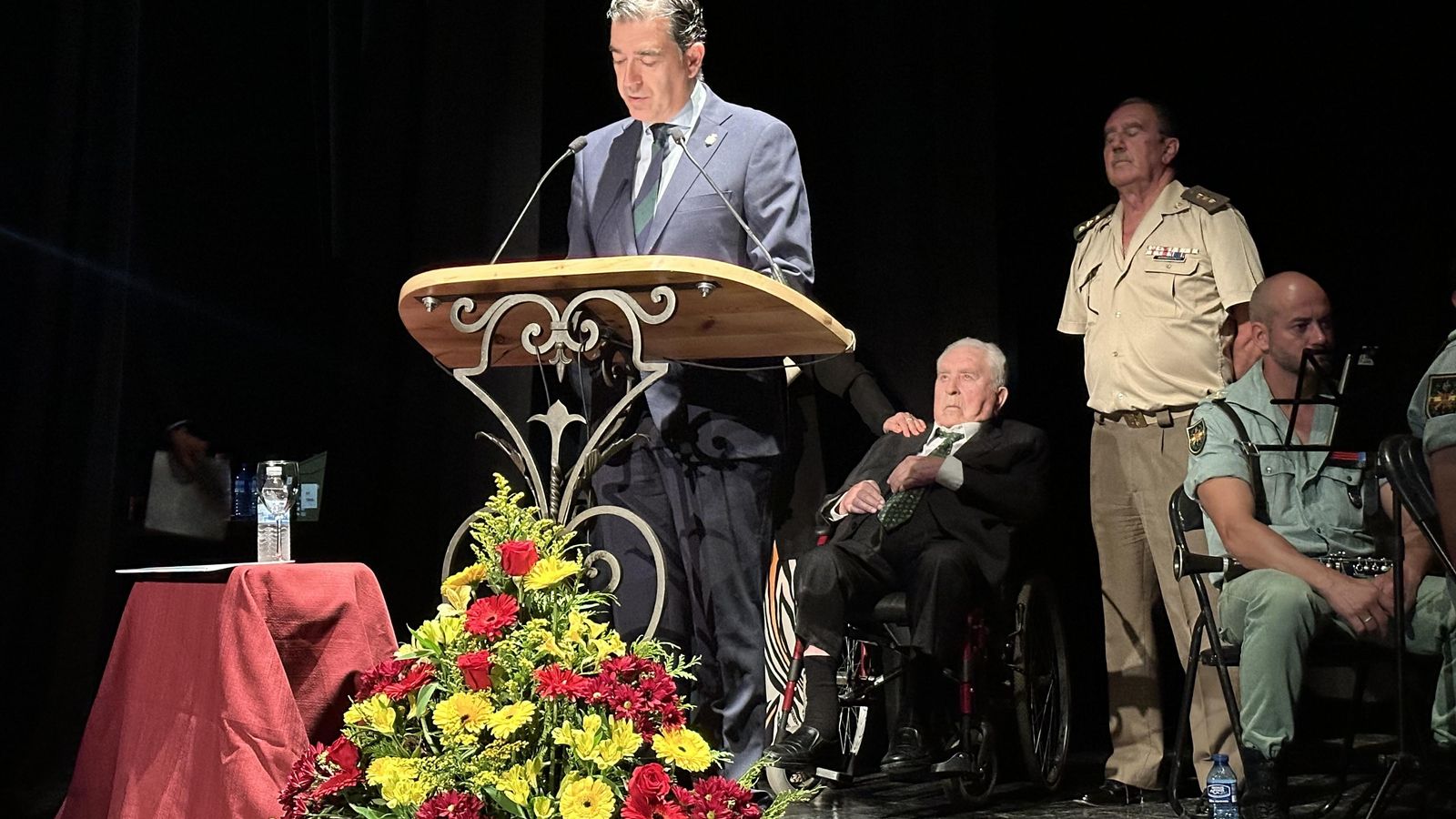 El alcalde, en un momento de su intervención.