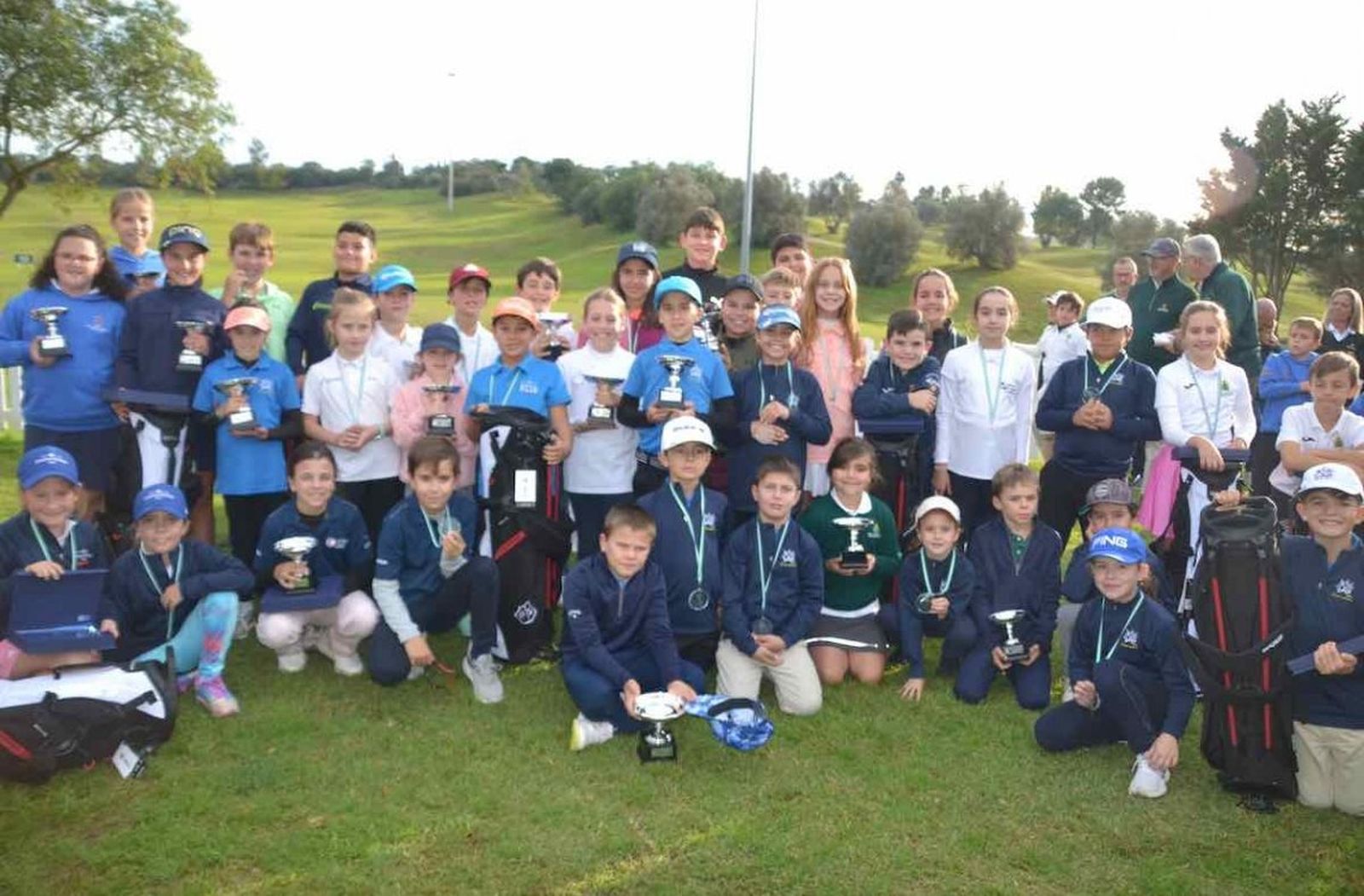 Los campeones de la edición 2025 de la final del Pequecircuito de Andalucía de golf