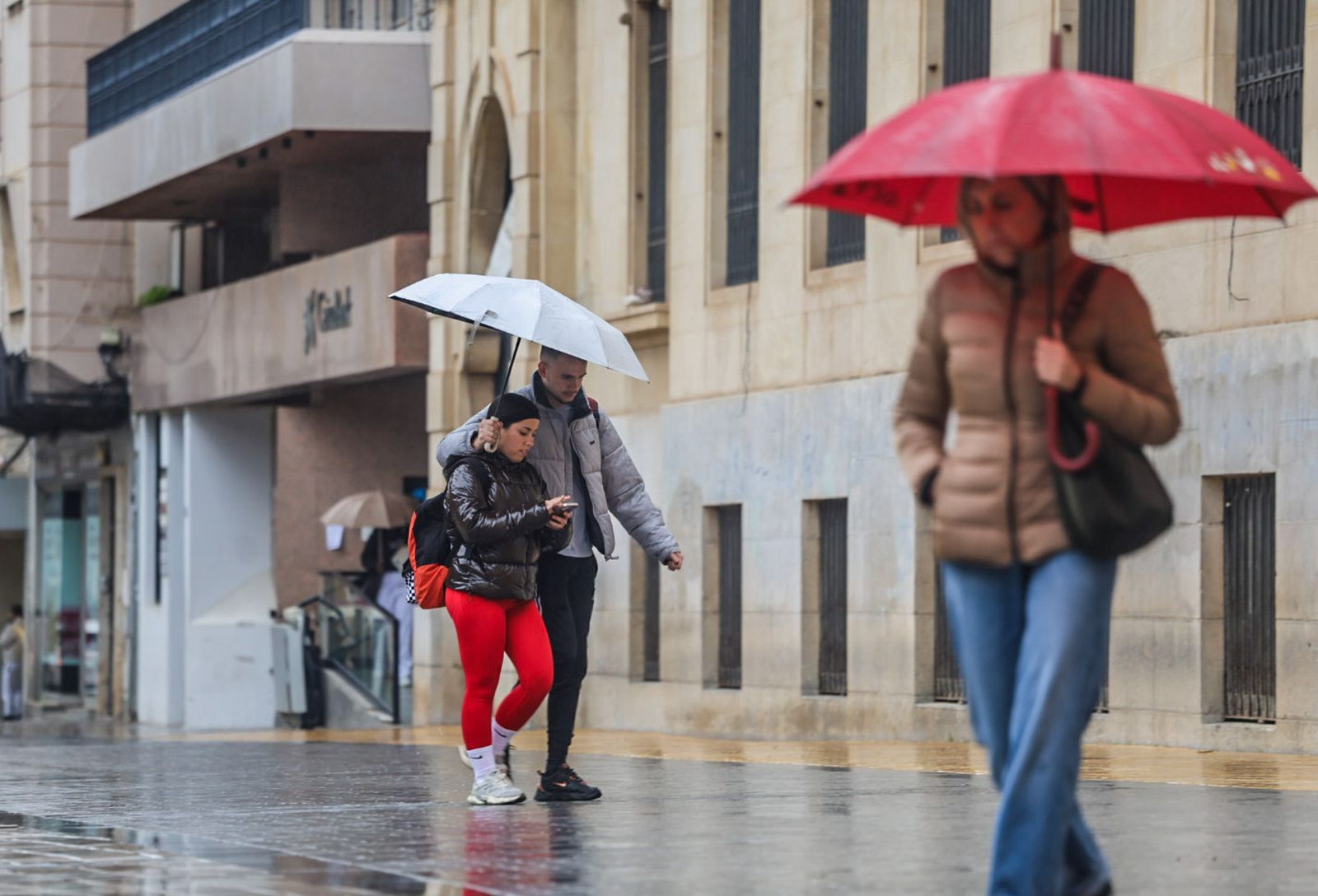 Fotografías de las precipitaciones por la borrasca Ingrid en la ciudad