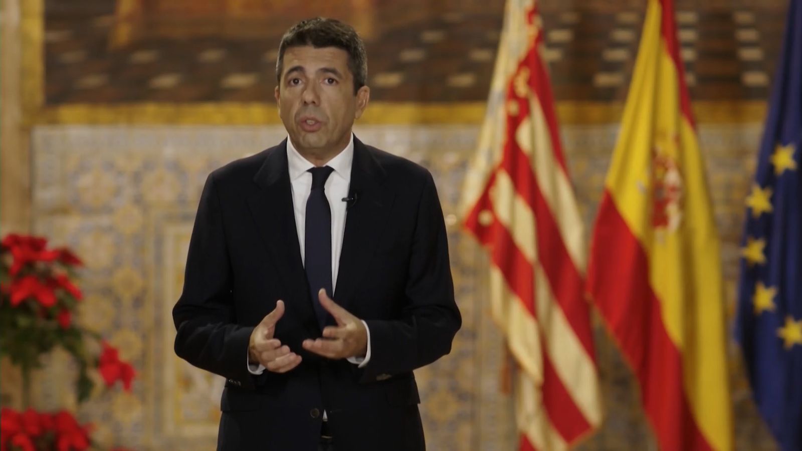 Mazón pide lealtad institucional por la dana en su discurso de Fin de Año