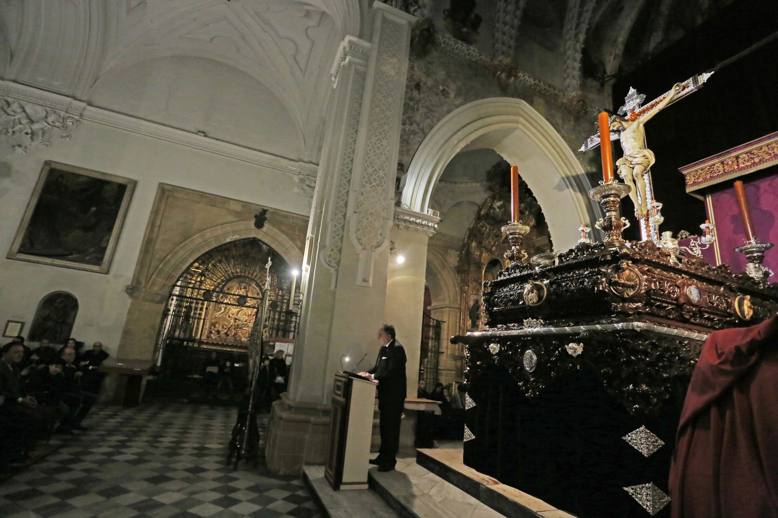 Momento del acto de presentación el pasado viernes en el santuario diocesano de San Lucas.