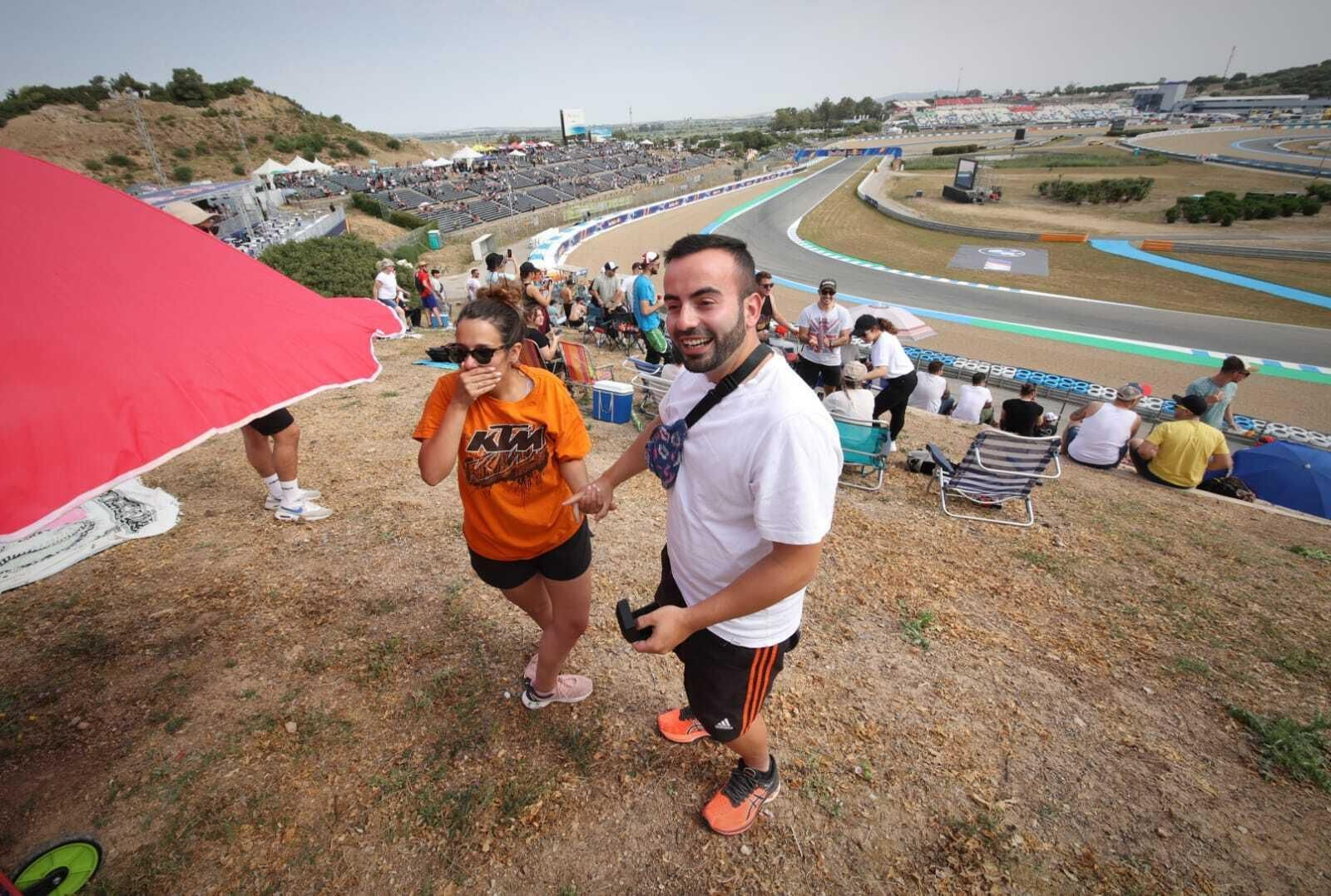 Pedida de mano en el Circuito de Jerez Pedida de mano en el Circuito de Jerez
