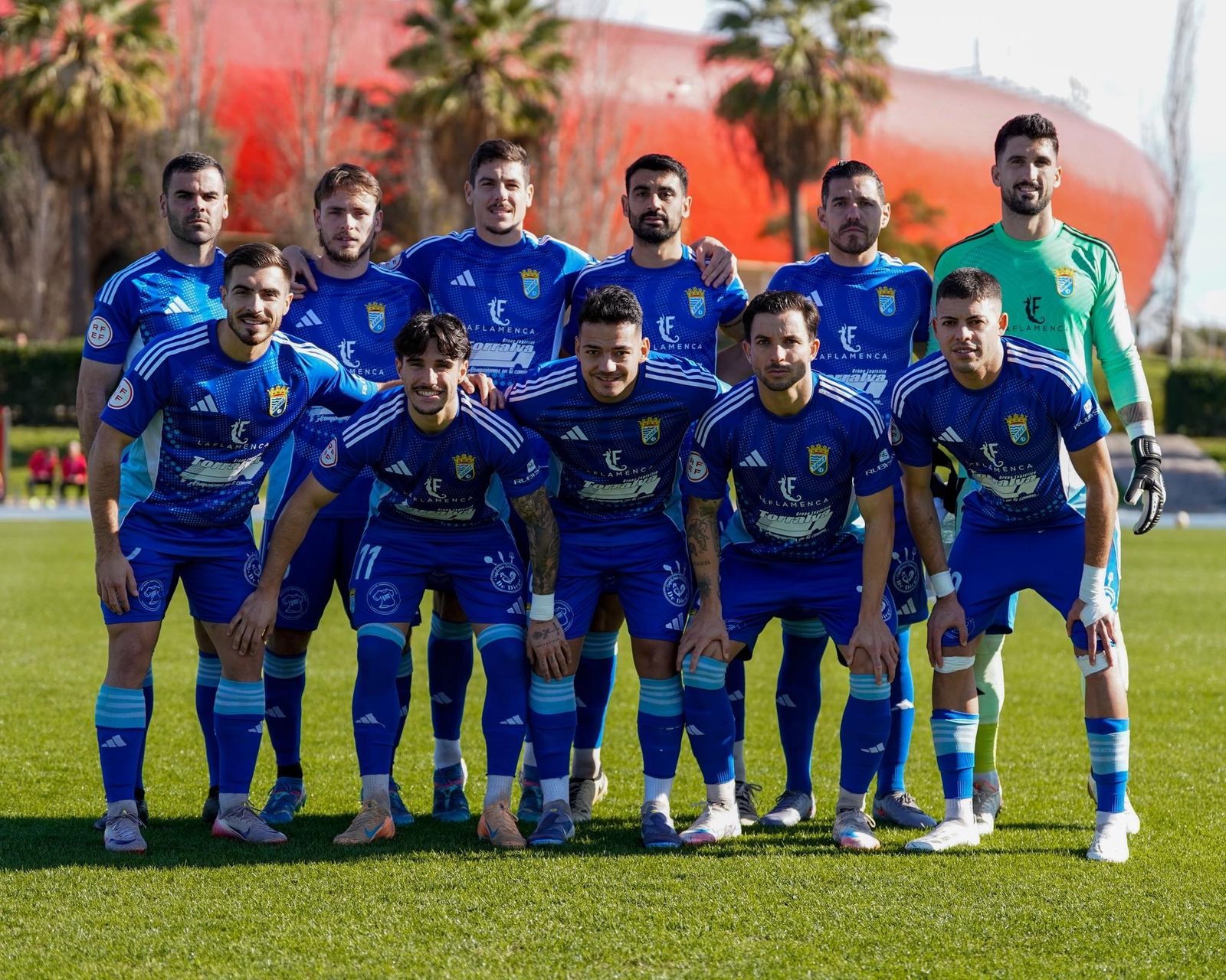 Formación inicial del Xerez CD en Almería, la misma que derrotó al Xerez DFC en el derbi.