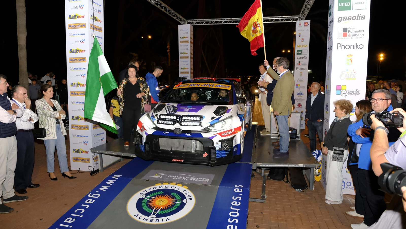 La salida de la 50 edición del Rallye Costa de Almería, en imágenes