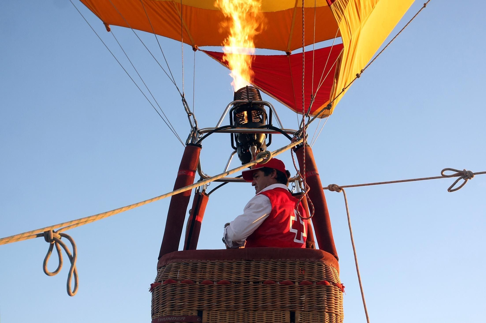 Imágenes del vuelo del globo aeroestático  en Huelva
