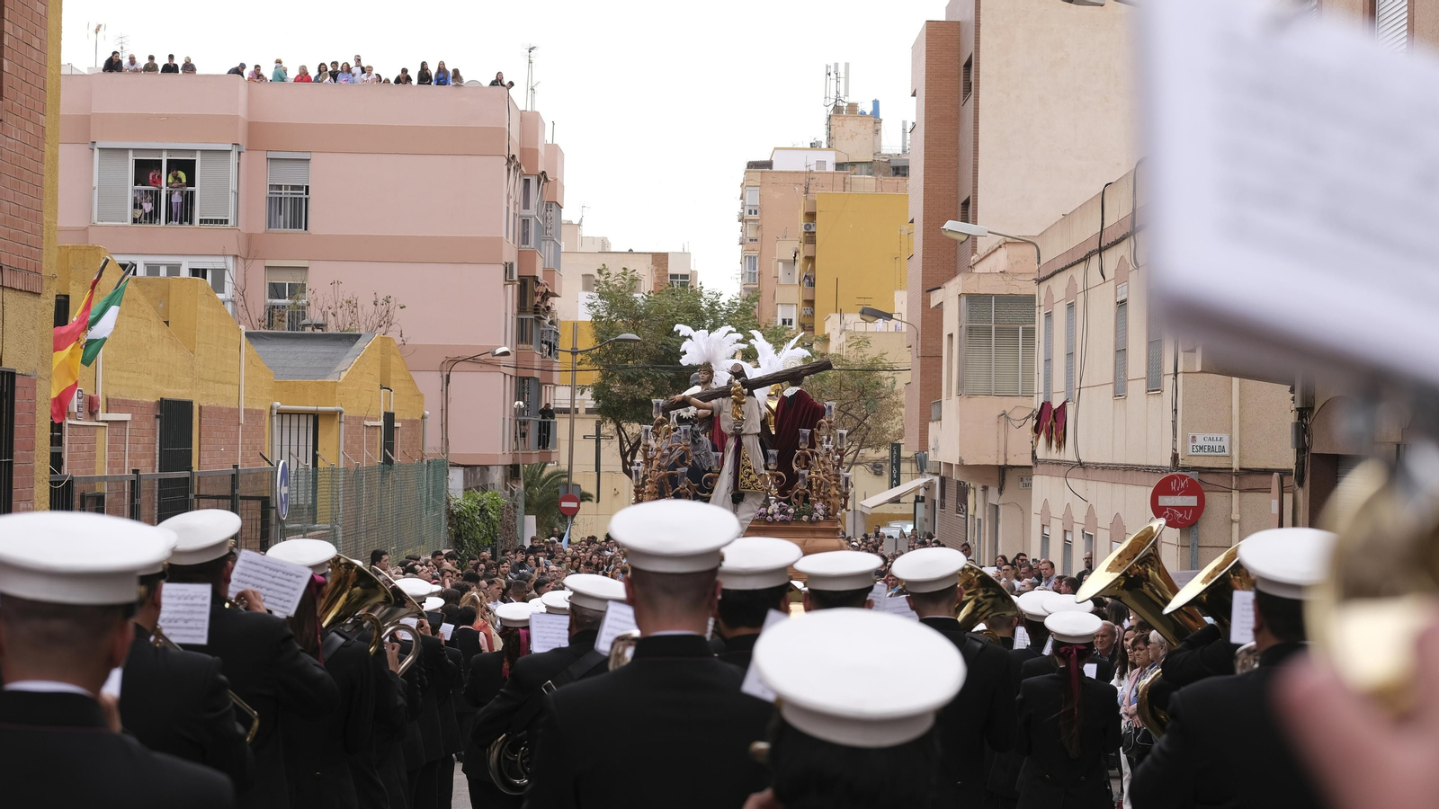 La procesión de Los Ángeles en Almería, en imágenes
