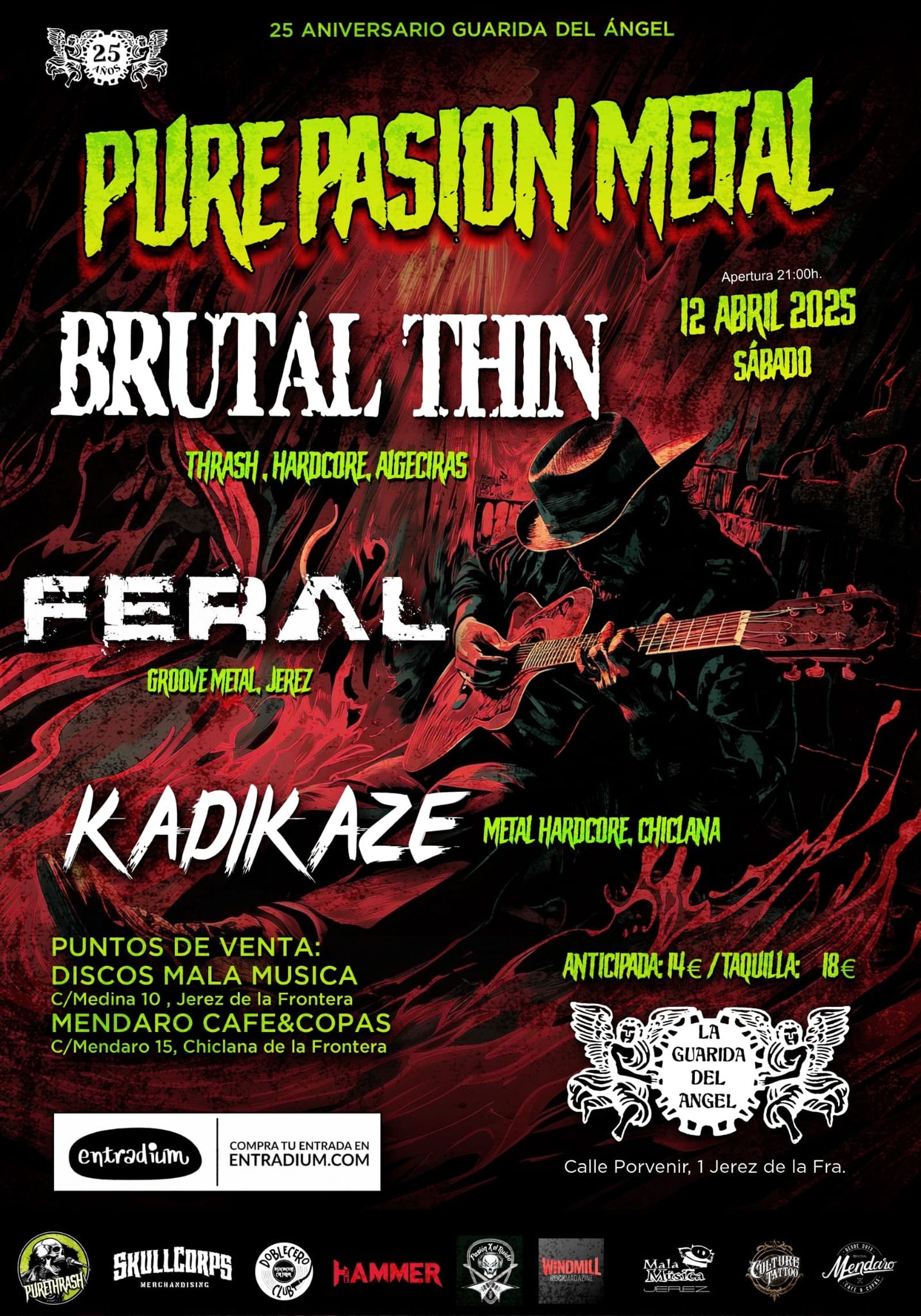 Cartel del Pure Pasión Metal en Jerez