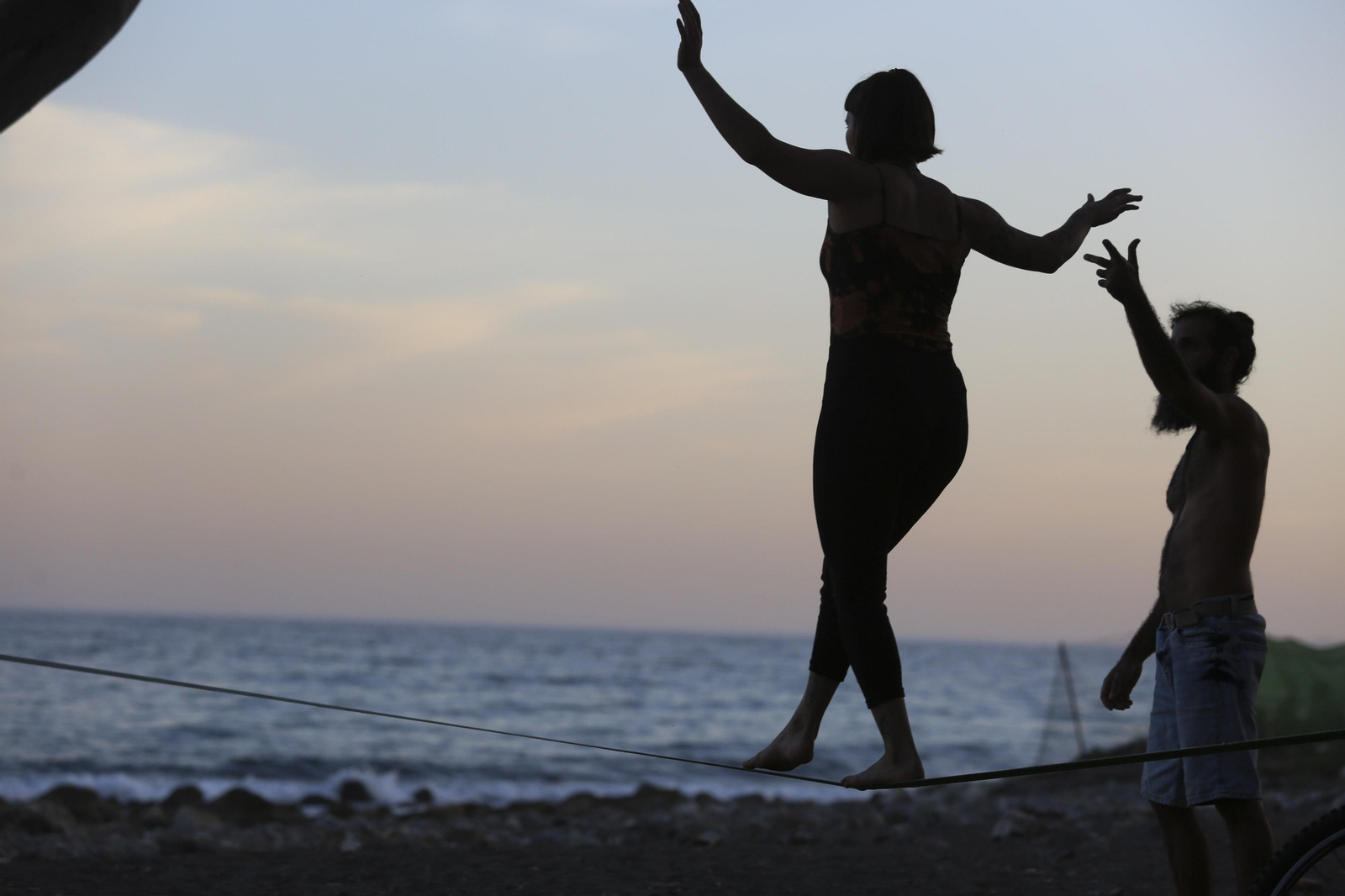Las fotos de las concentraciones en el paseo marítimo de Málaga