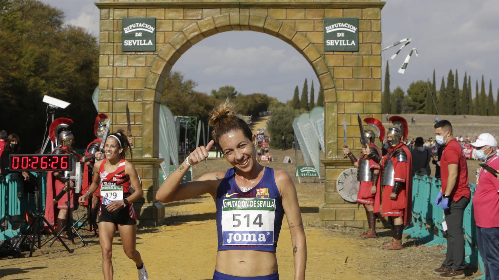 La sevillana Carolina Robles, muy satisfecha con su decimotercer puesto.