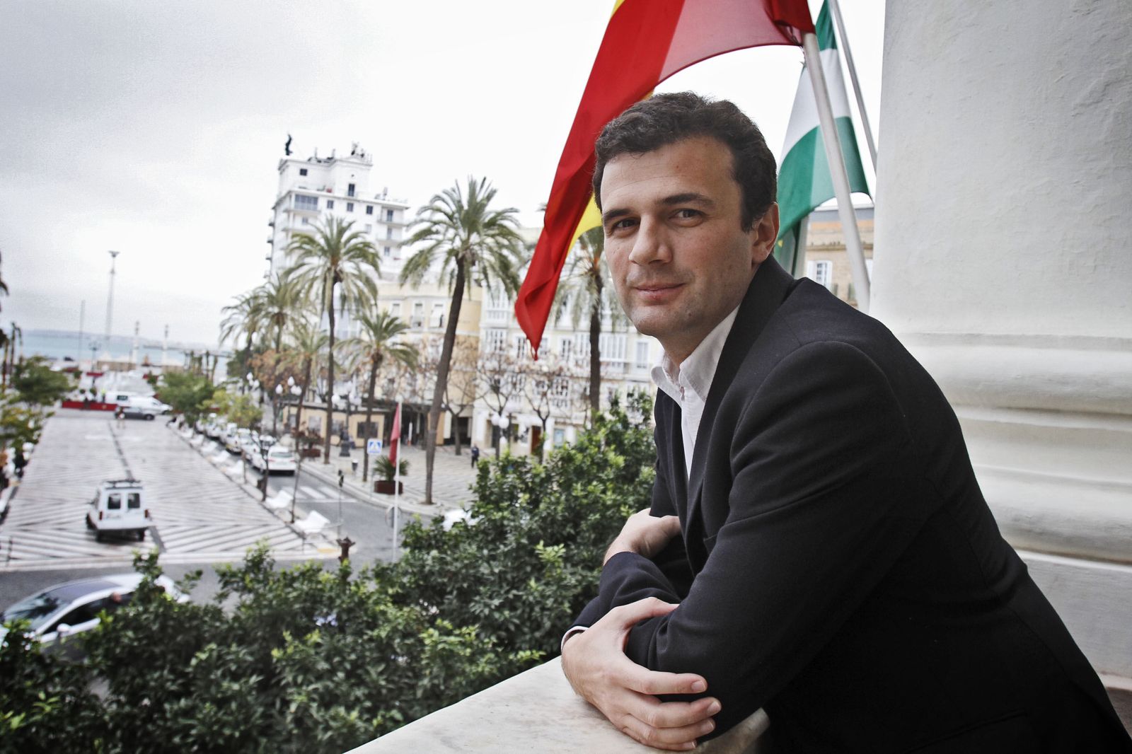 Bruno García, durante su etapa como concejal en el Ayuntamiento de Cádiz.