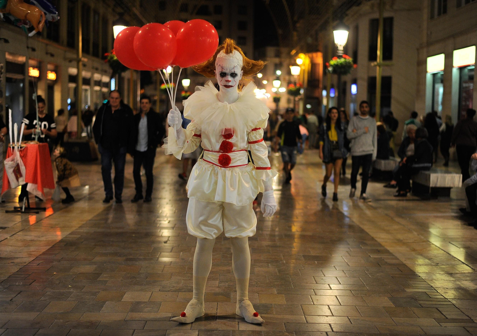 La noche de Halloween en el centro de Málaga