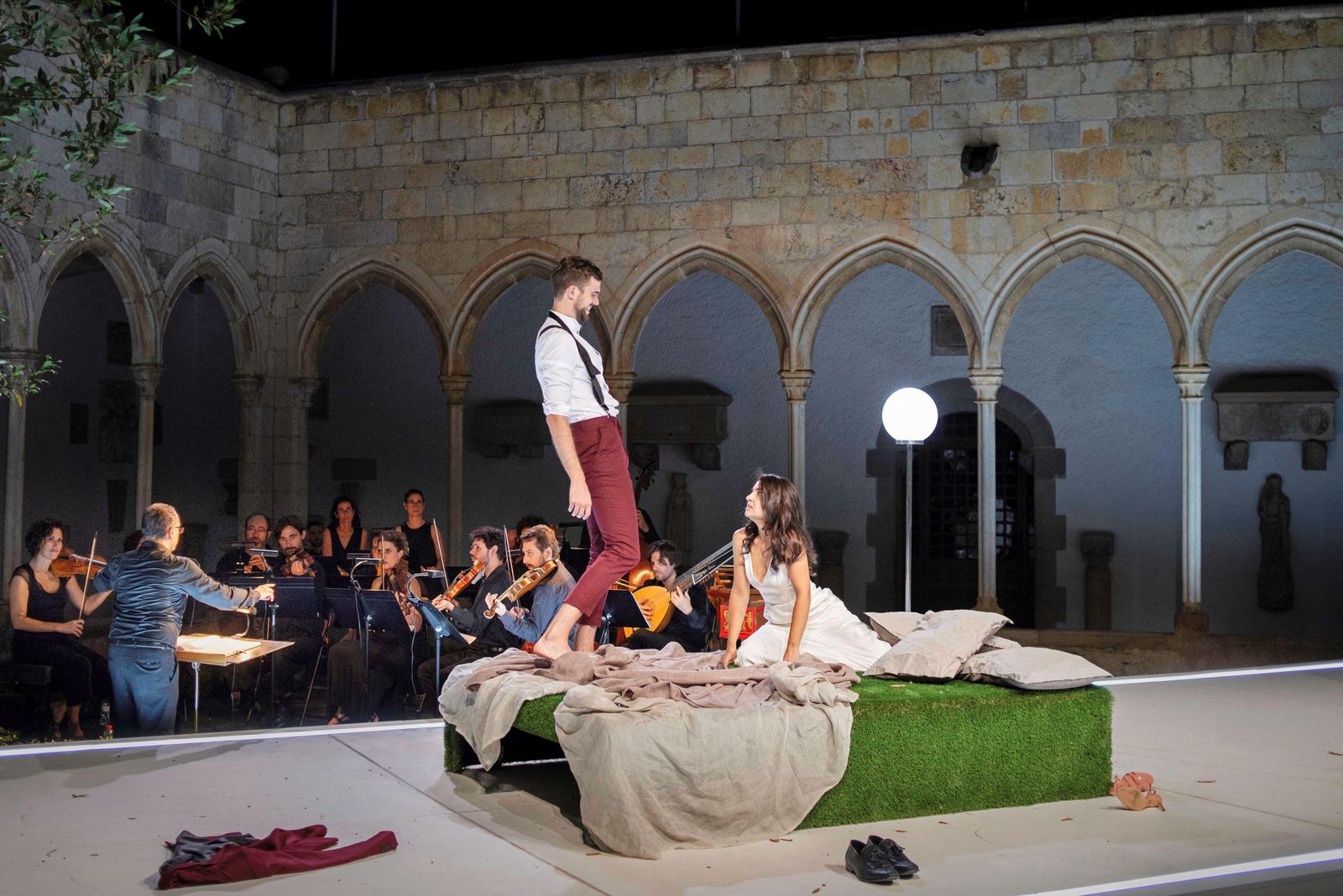 Un momento de la representación de 'Acis y Galatea'.