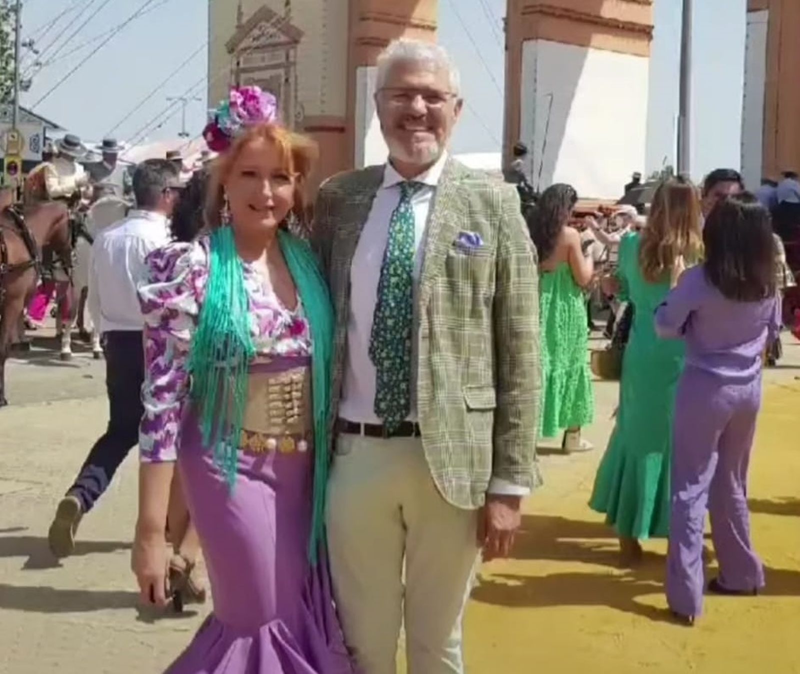 Los diseños de Ángeles Verano lucen en la Feria de Sevilla