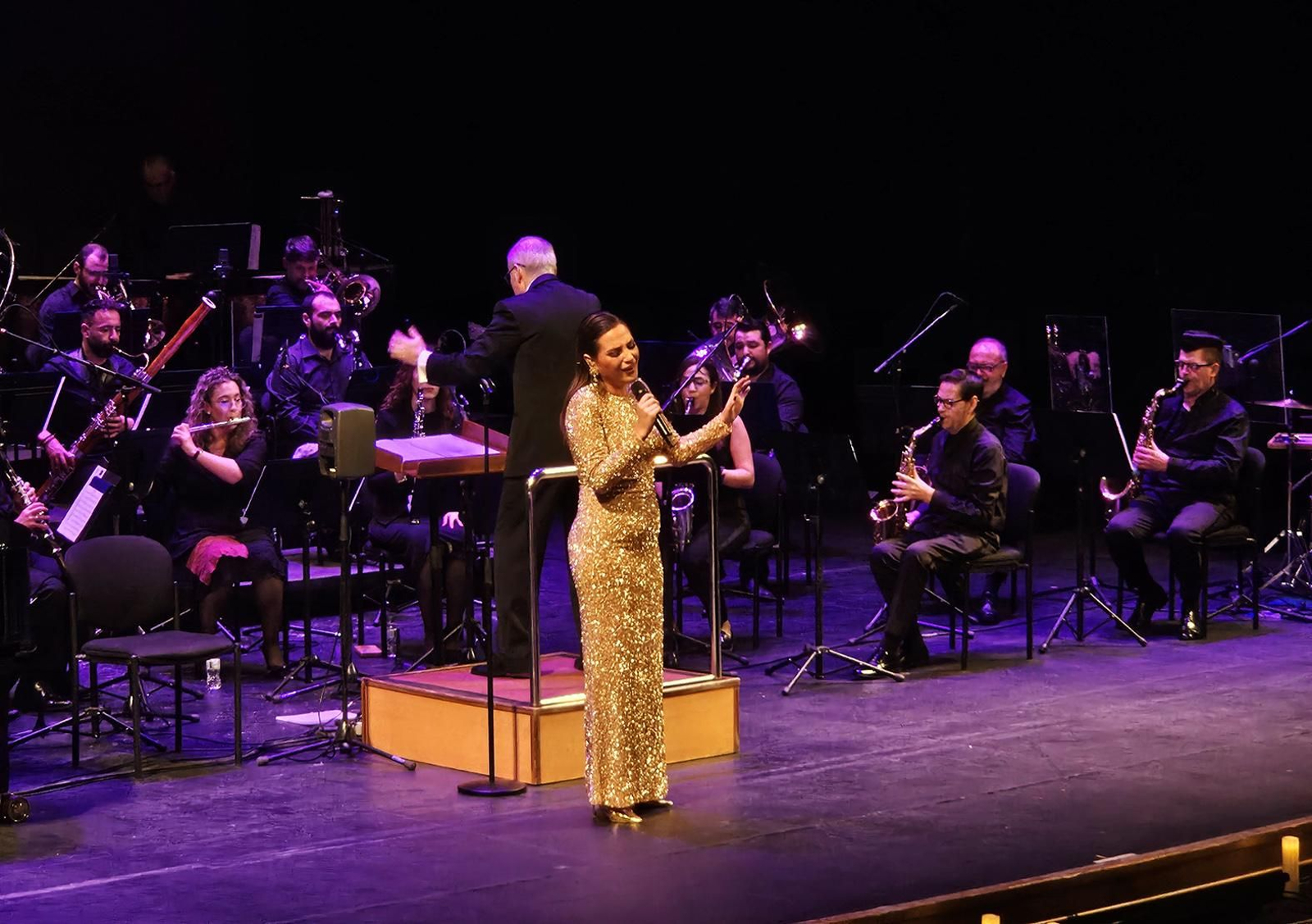 Laura Gallego durante su actuación en el ciclo de música sacra.