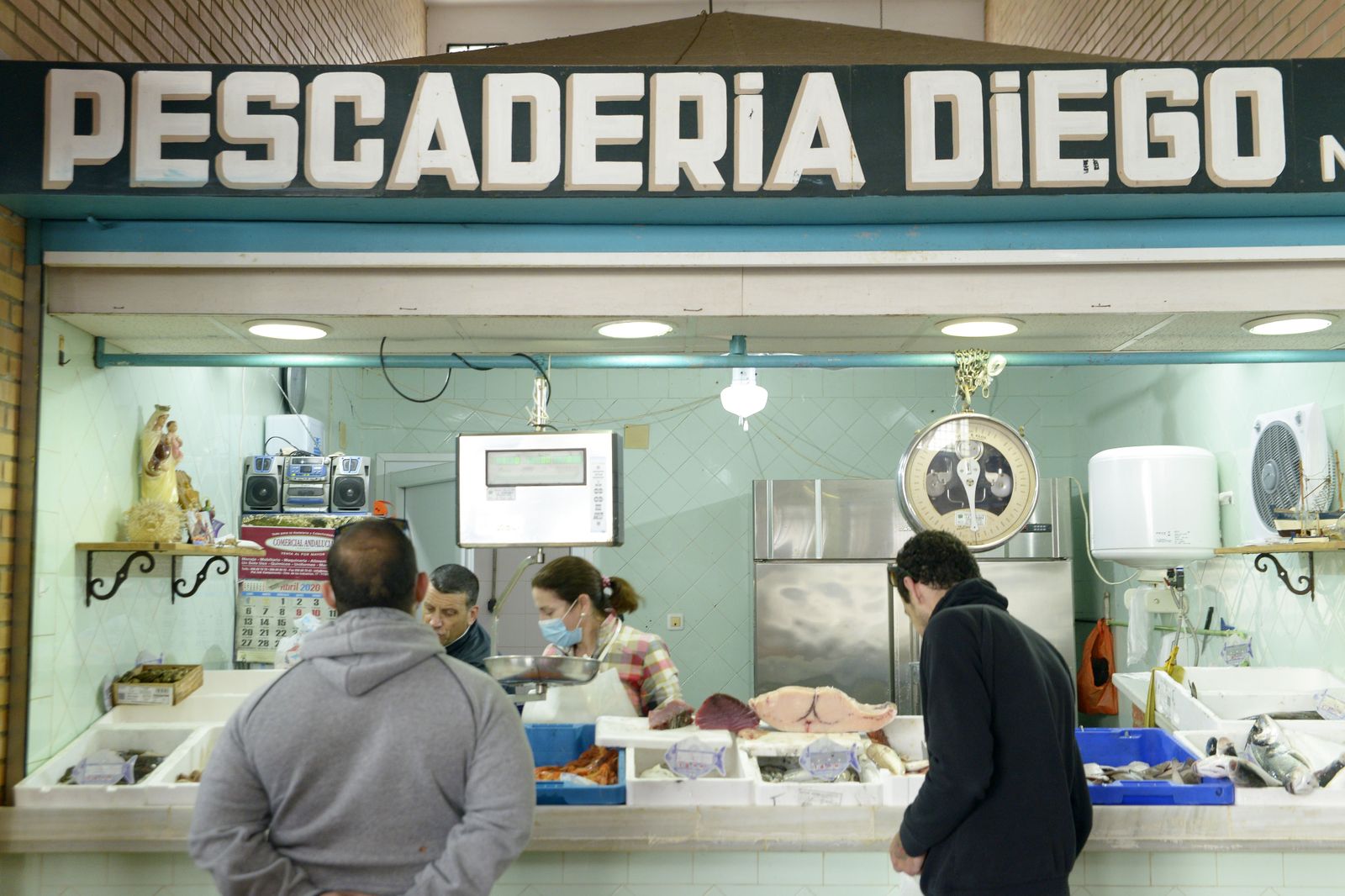 Fotos de los mercados de la comarca en cuarentena