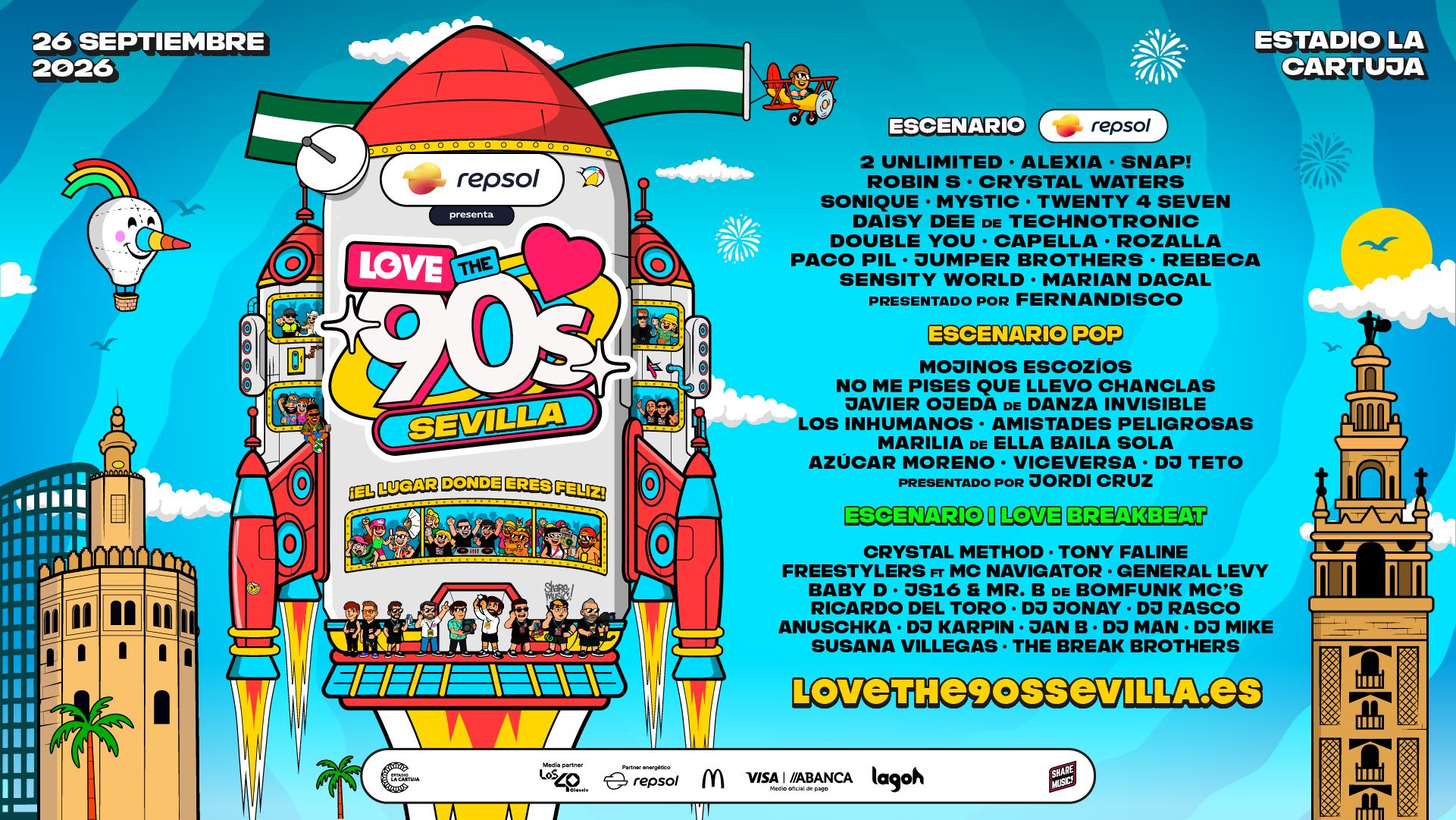 Diario de Sevilla te invita a 'Love the 90's'
