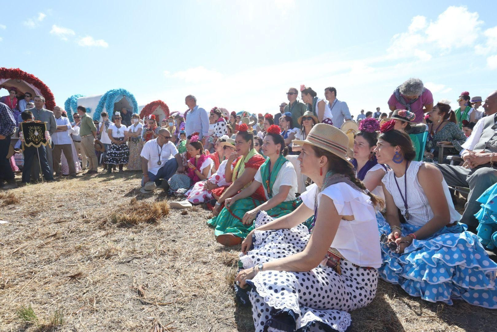 Misa de romeros de las hermandades de Jerez y El Puerto en Marismillas