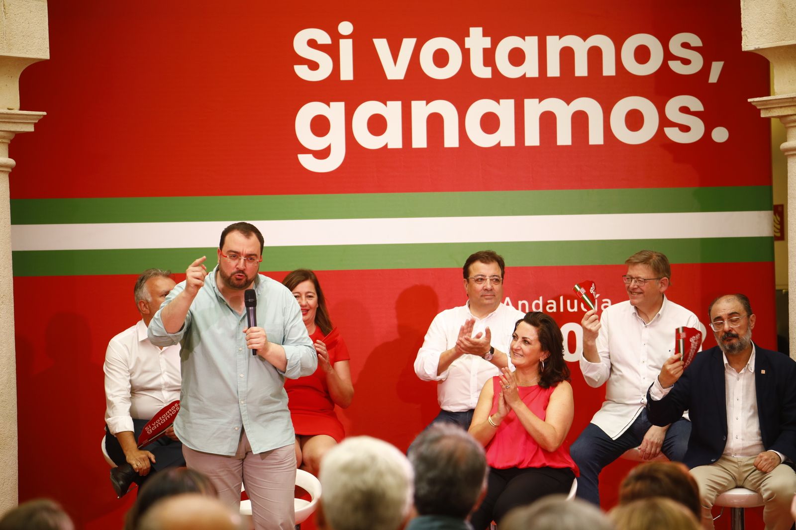 Elecciones Andalucía: La visita de los barones del PSOE en Córdoba, en imágenes