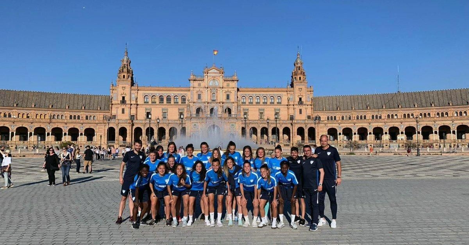 El Málaga Femenino,  en Sevilla