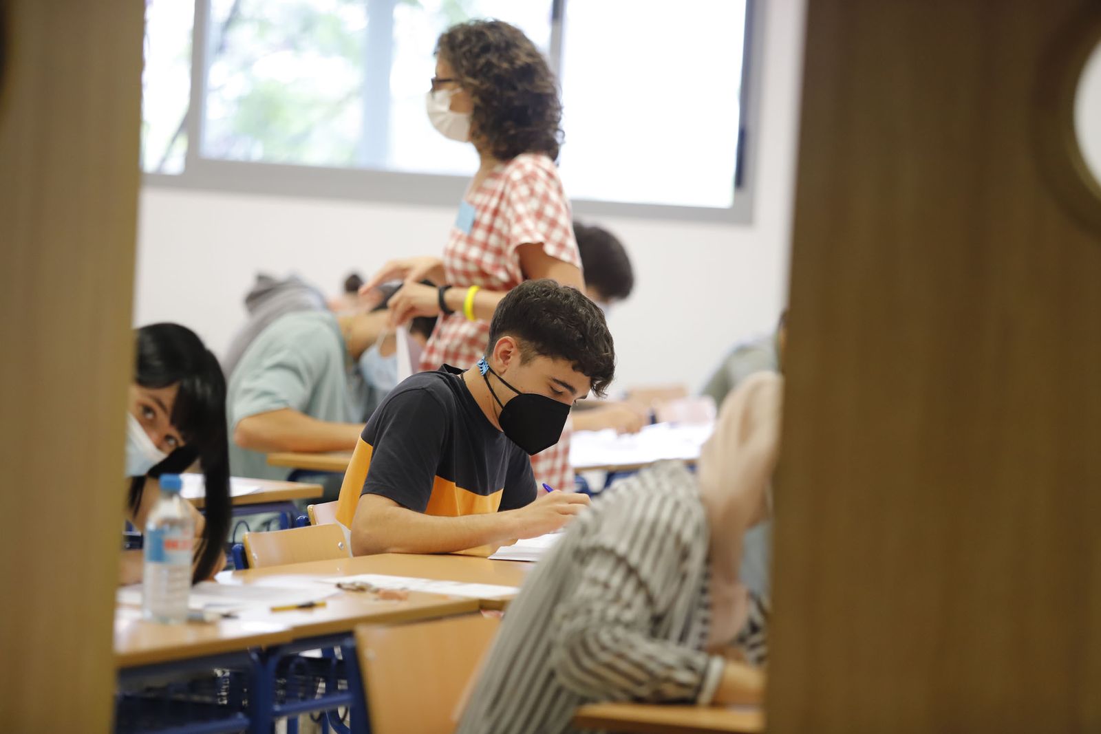 Una de las pruebas de la PEvAU en la Universidad de Huelva del año pasado.