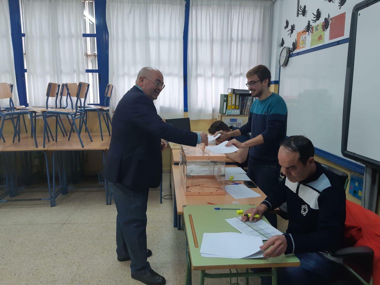 Bonilla votando en El Ejido.