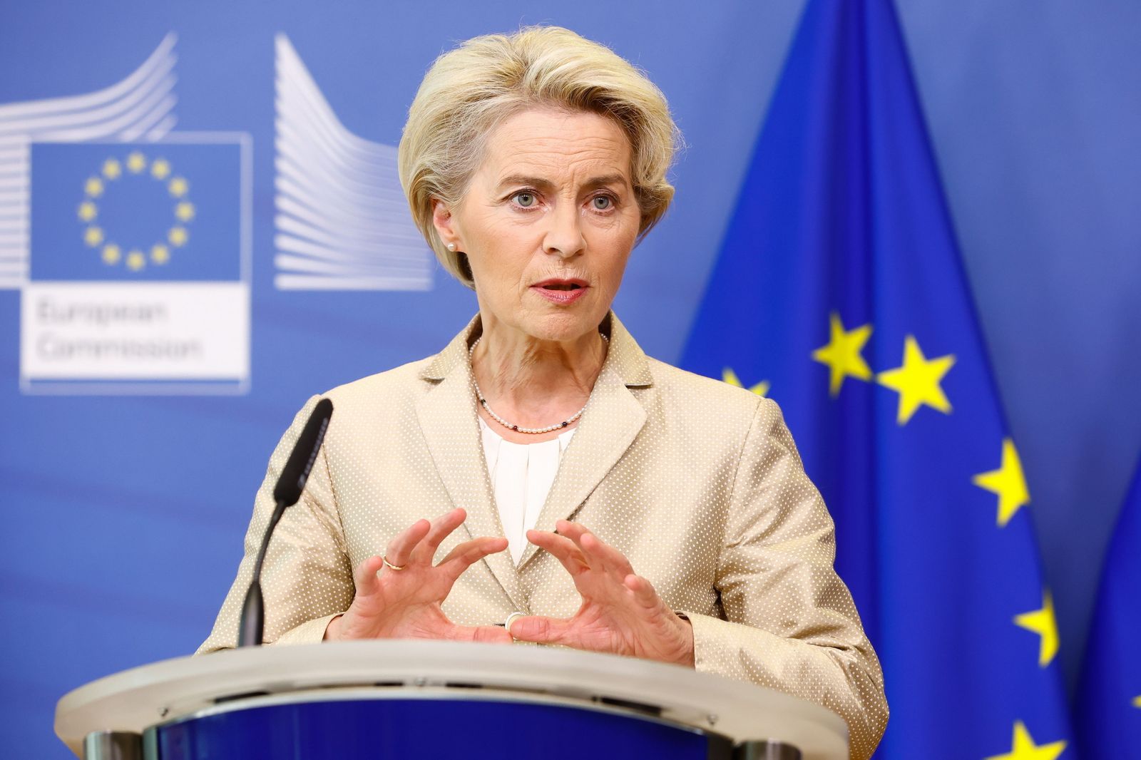 La presidenta de la Comisión Europea, Ursula von der Leyen.