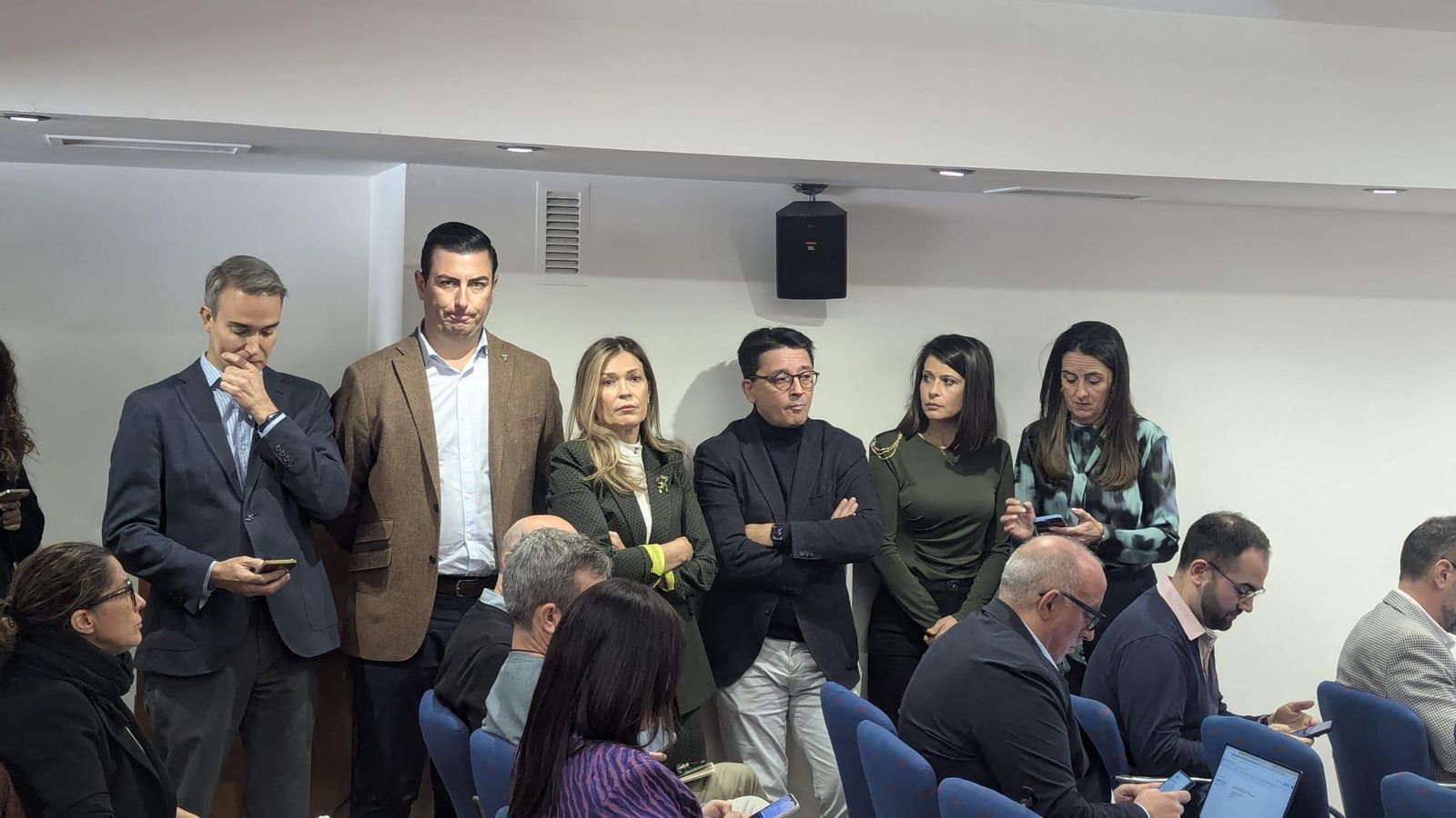 Representes del PP almeriense en el acto.