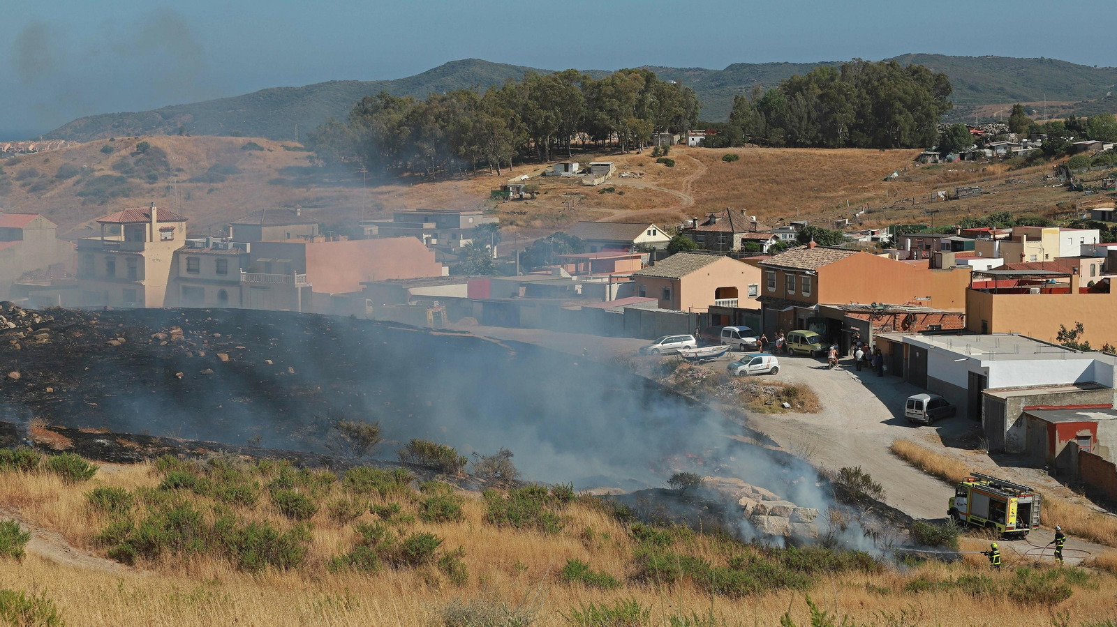Incendio en la barriada de El Cobre