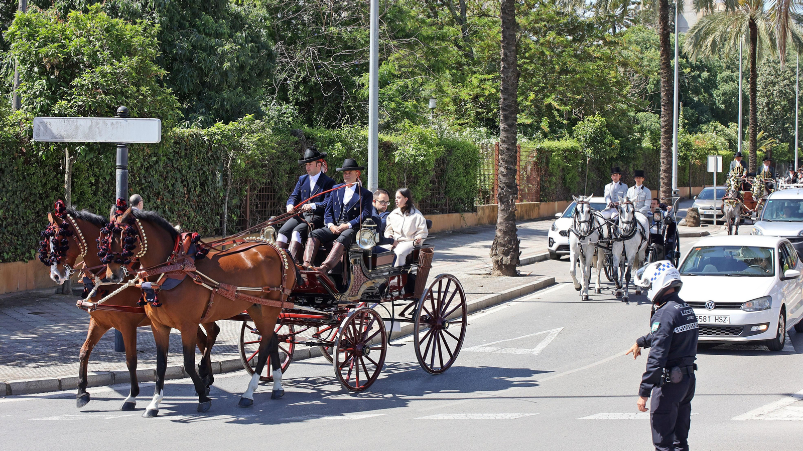 'Los carruajes de la integración' con jóvenes de Cedown y Aspanido por Jerez