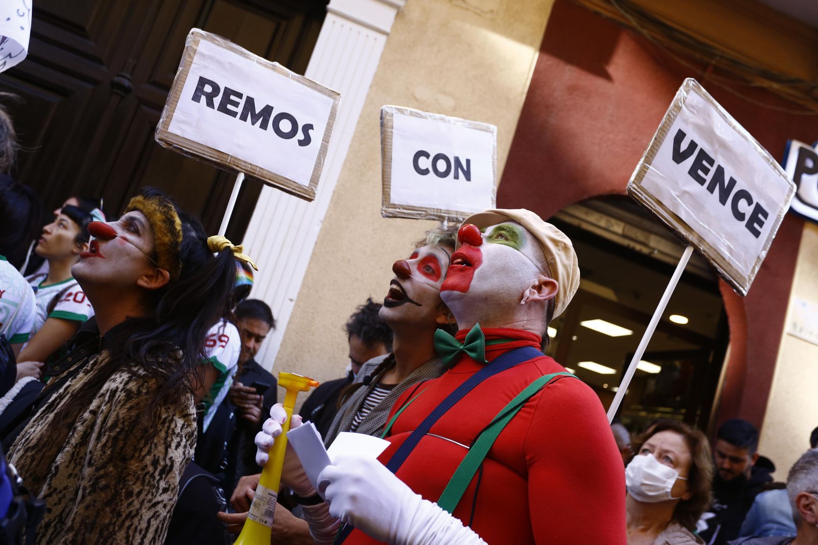 La manifestación de La Casa Invisible de Málaga, en fotos