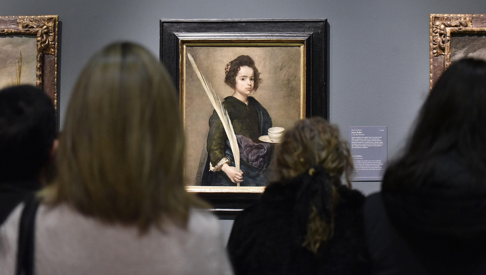 El cuadro ‘Santa Rufina’, durante la exposición ‘Velázquez / Murillo / Sevilla’.