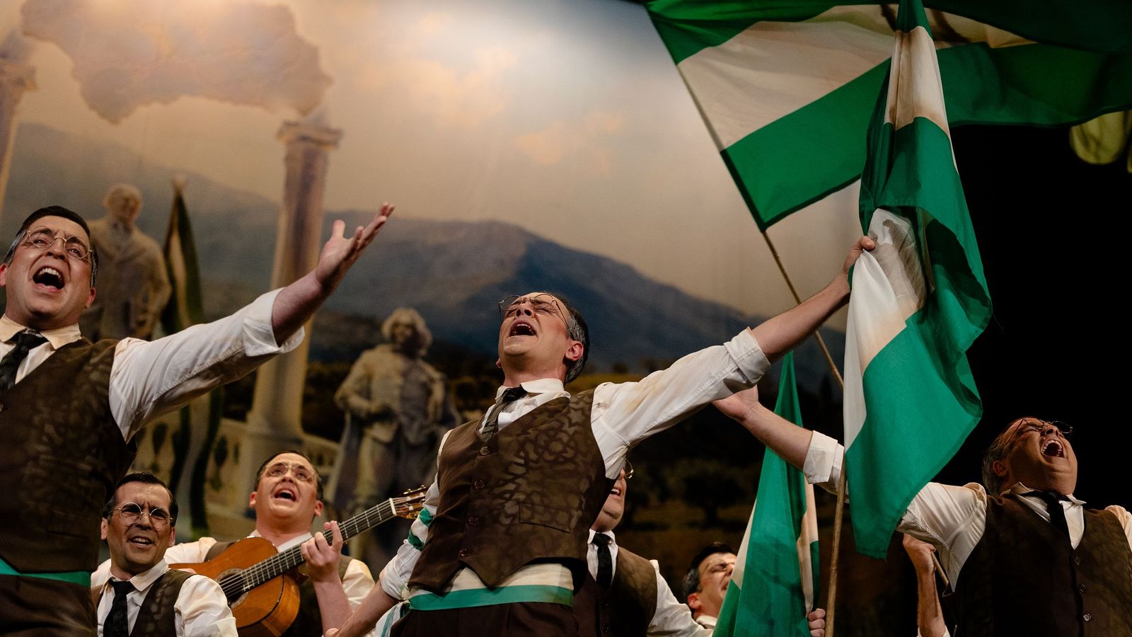 Un momento de la actuación de El patriota en semifinales.