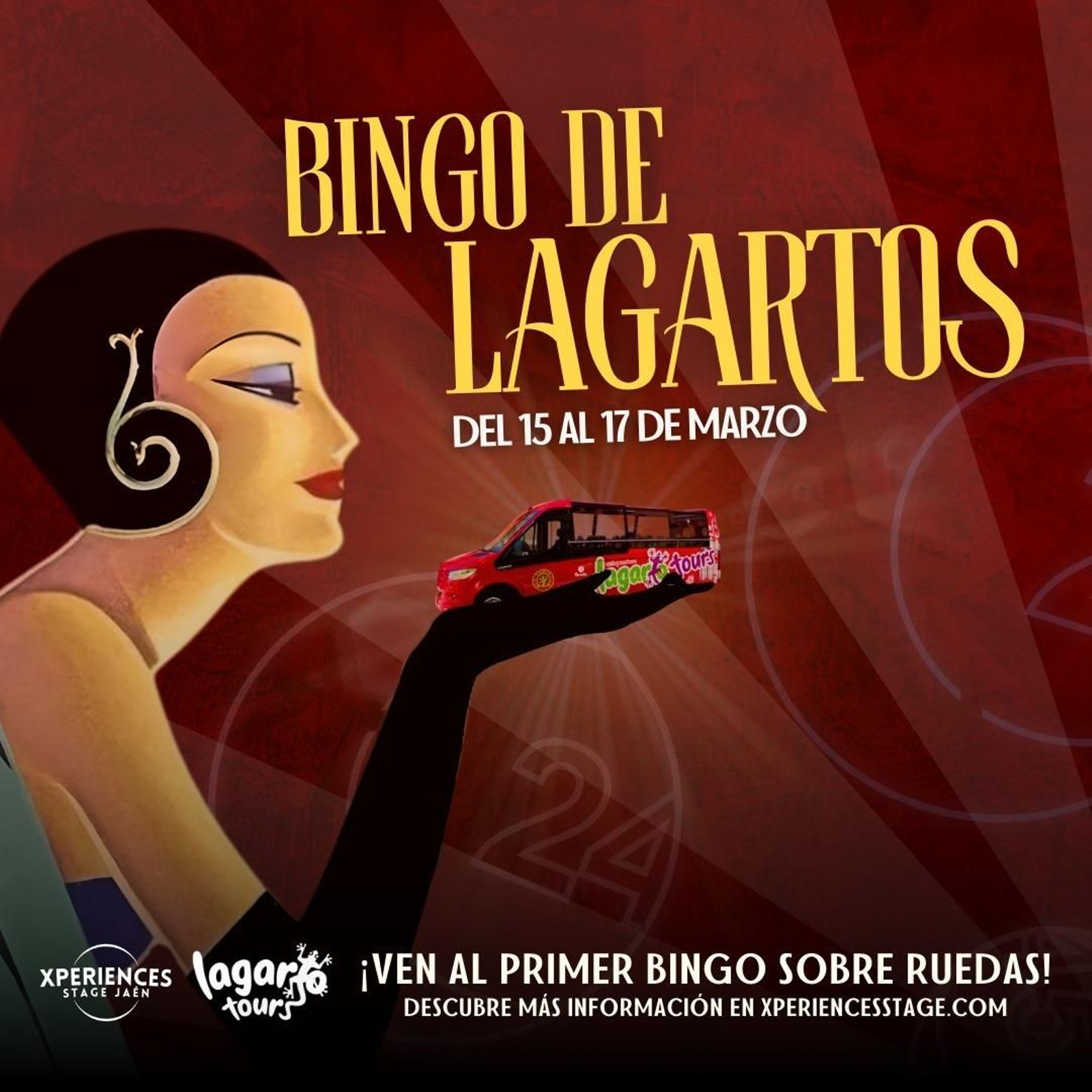 Es el primer bingo sobre ruedas que se celebra en la ciudad de Jaén.