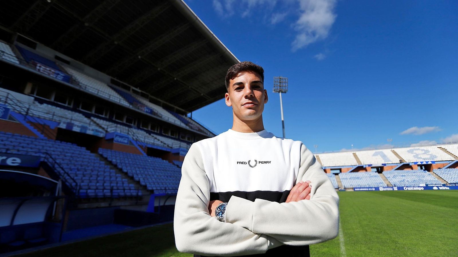 El canterano albiazul Ale Santos.