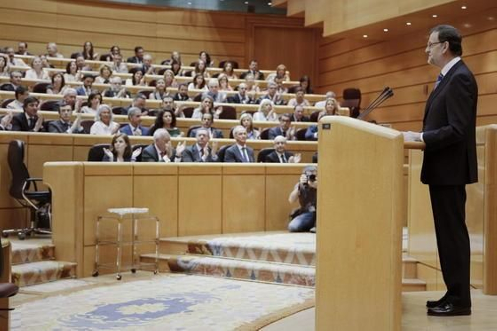 Las imágenes de la comparecencia de Rajoy por el caso Bárcenas