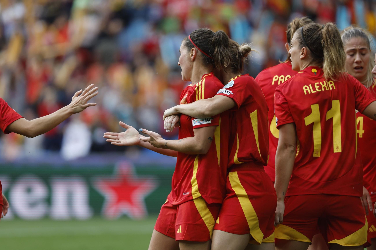 Las mejores imágenes de la final España - Inglaterra de la Eurocopa femenina