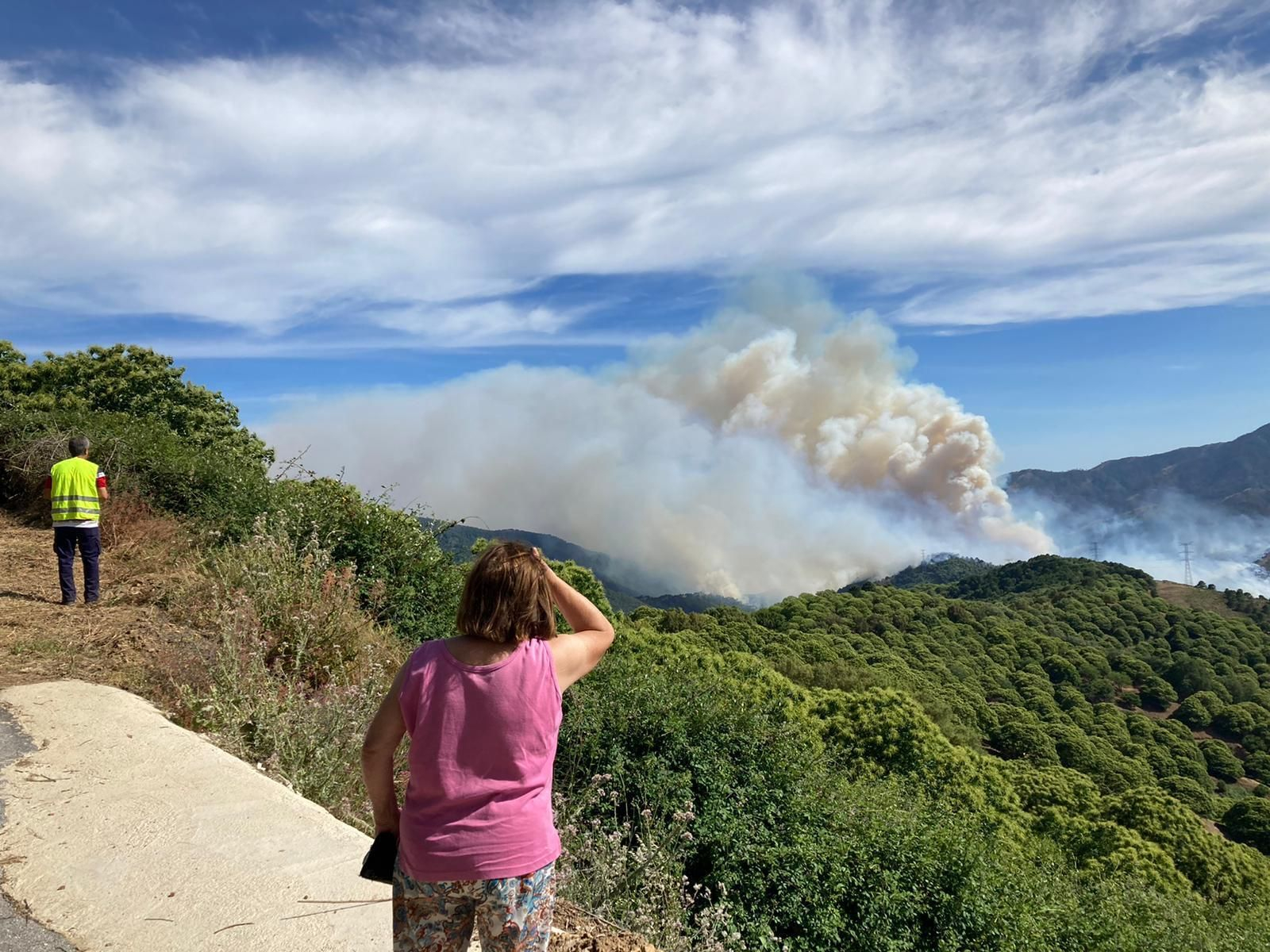 El incendio en Pujerra, en fotos