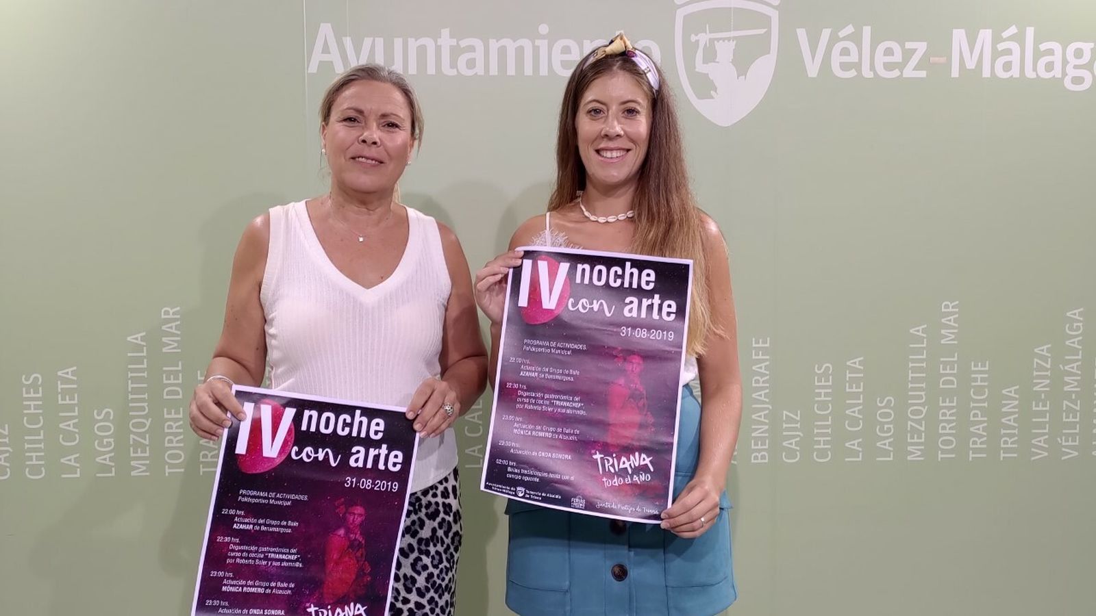 Presentación de la Noche con Arte en Triana (Vélez-Málaga).