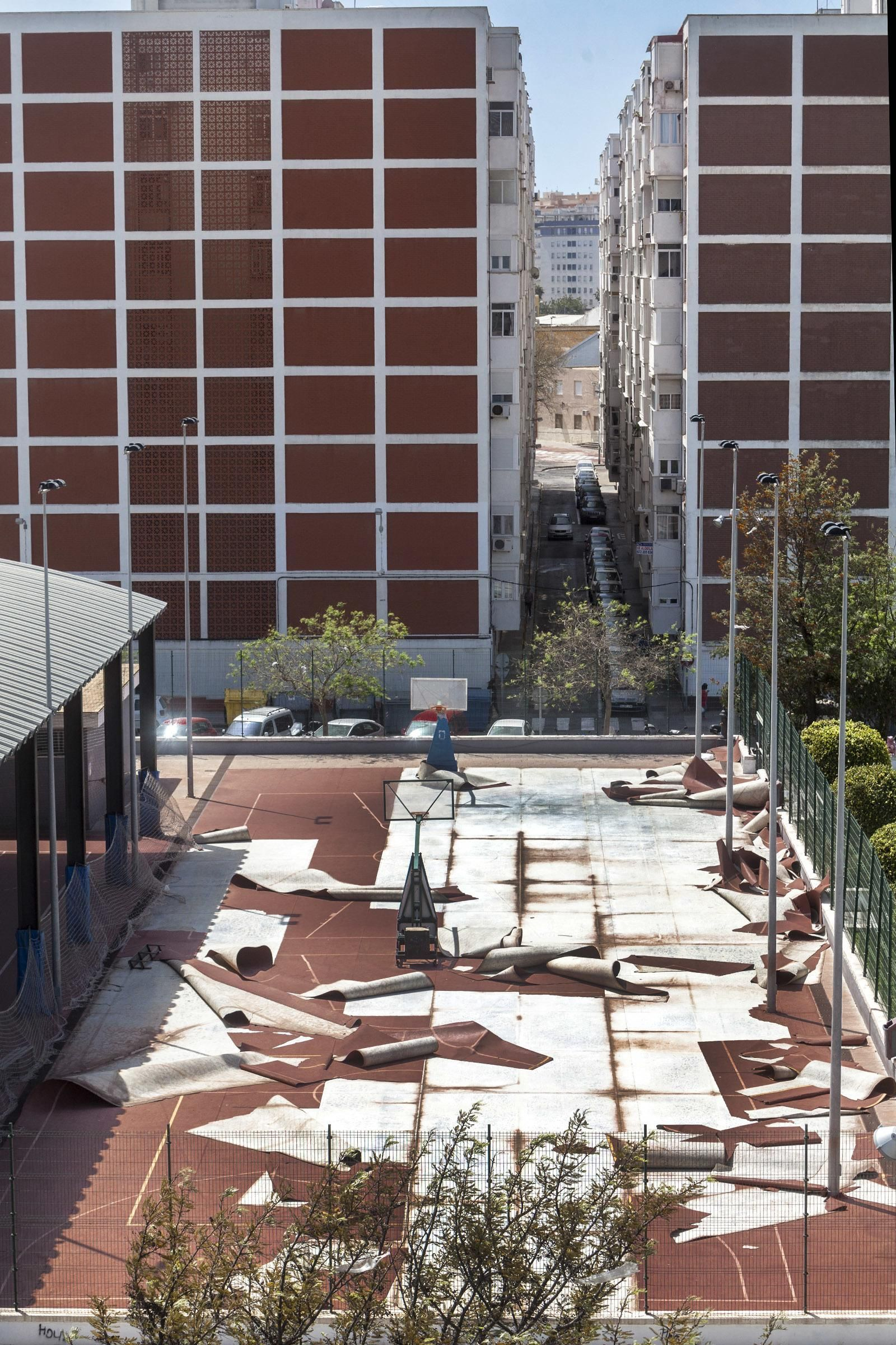 Efectos del temporal de levante en Cádiz