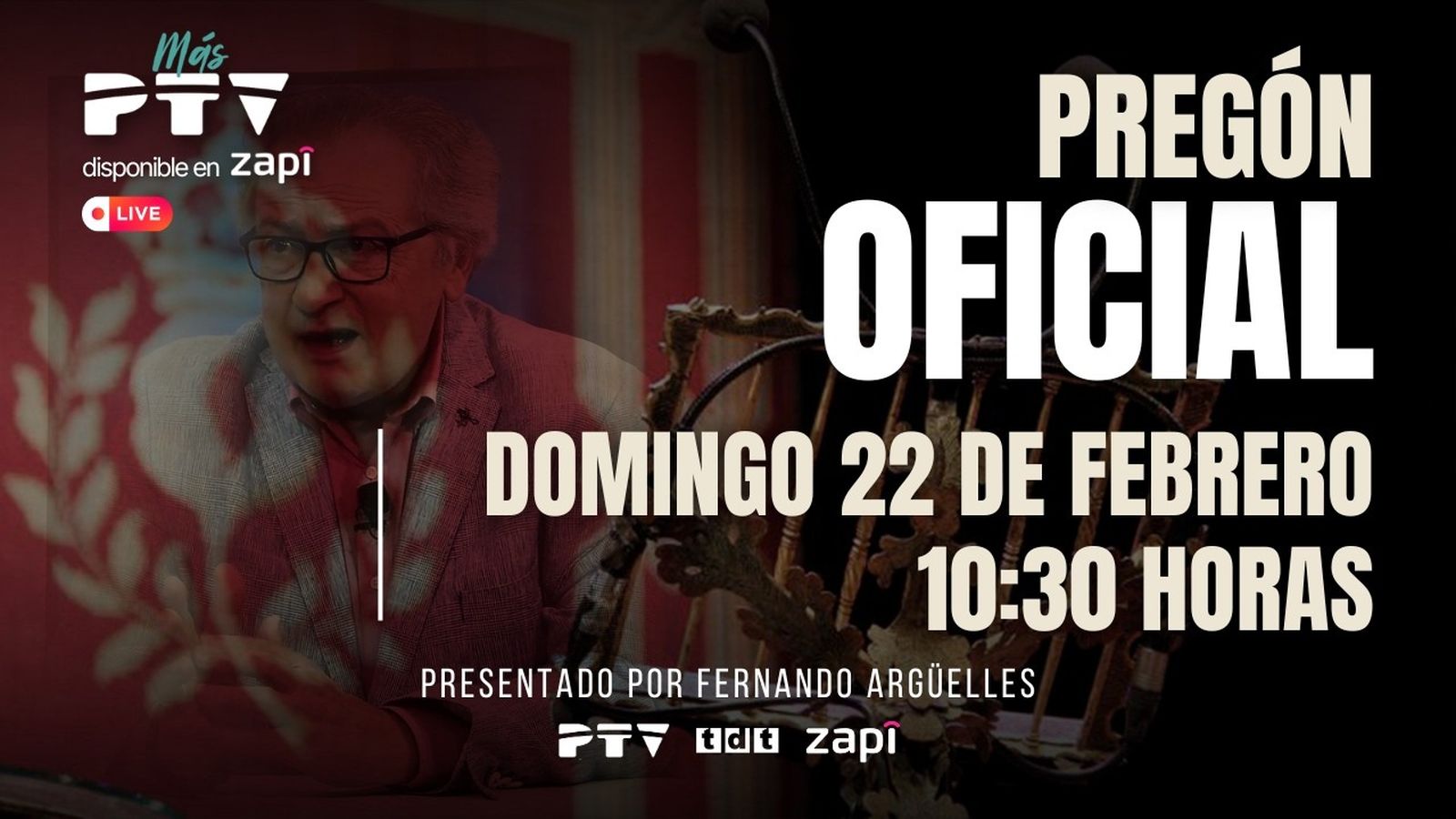 🔴 EN DIRECTO | Pregón Oficial Semana Santa Granada 2026 |  #CuaresmaPTV26