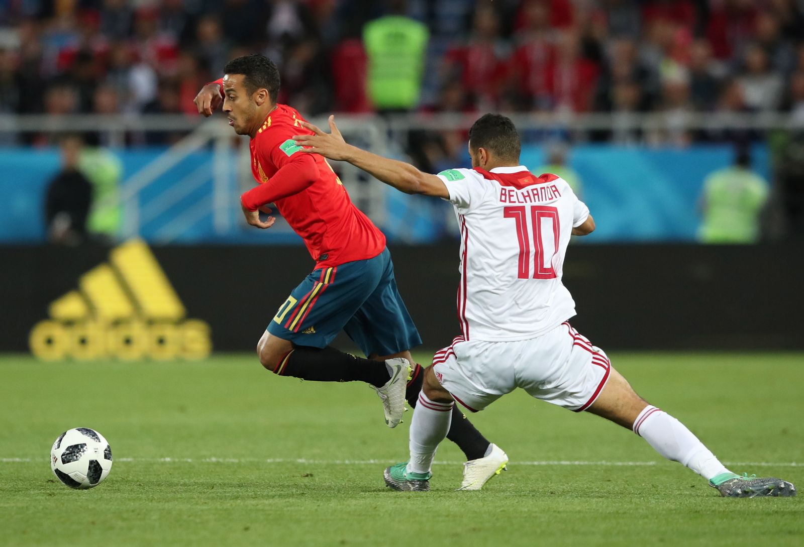 Las imágenes del España-Marruecos