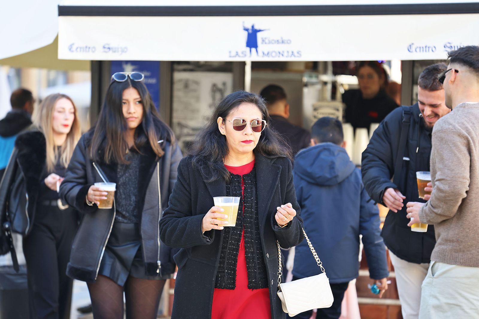 Imágenes de la fiesta del 24 de diciembre en las calle de Huelva