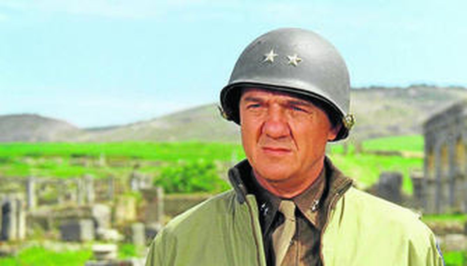 Karl Malden, uno de los protagonistas de la película Patton.