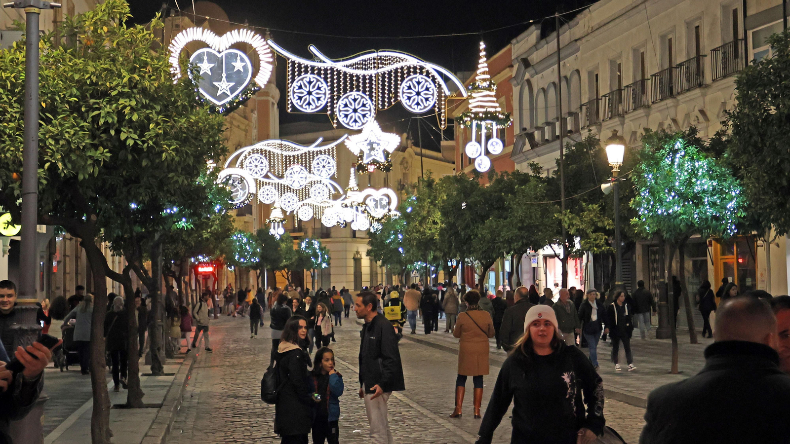 Inauguración del alumbrado de Navidad en Jerez