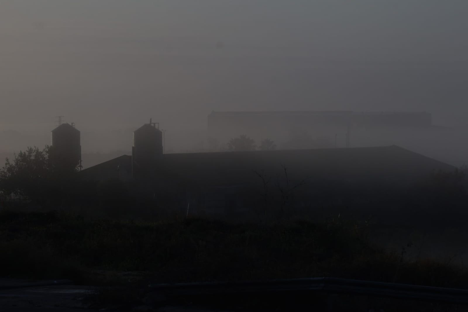 Huelva se tiñe de blanco con la densa niebla de este jueves: espectaculares imágenes de la provincia a primera hora de la mañana
