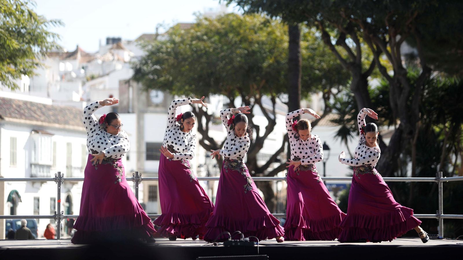 Una actuación flamenca por el Día de Andalucía en San Roque, en 2024.