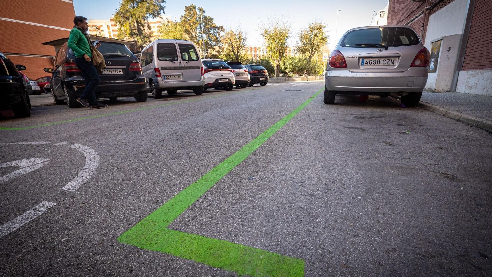 Zona verde en el barrio de Loreto.