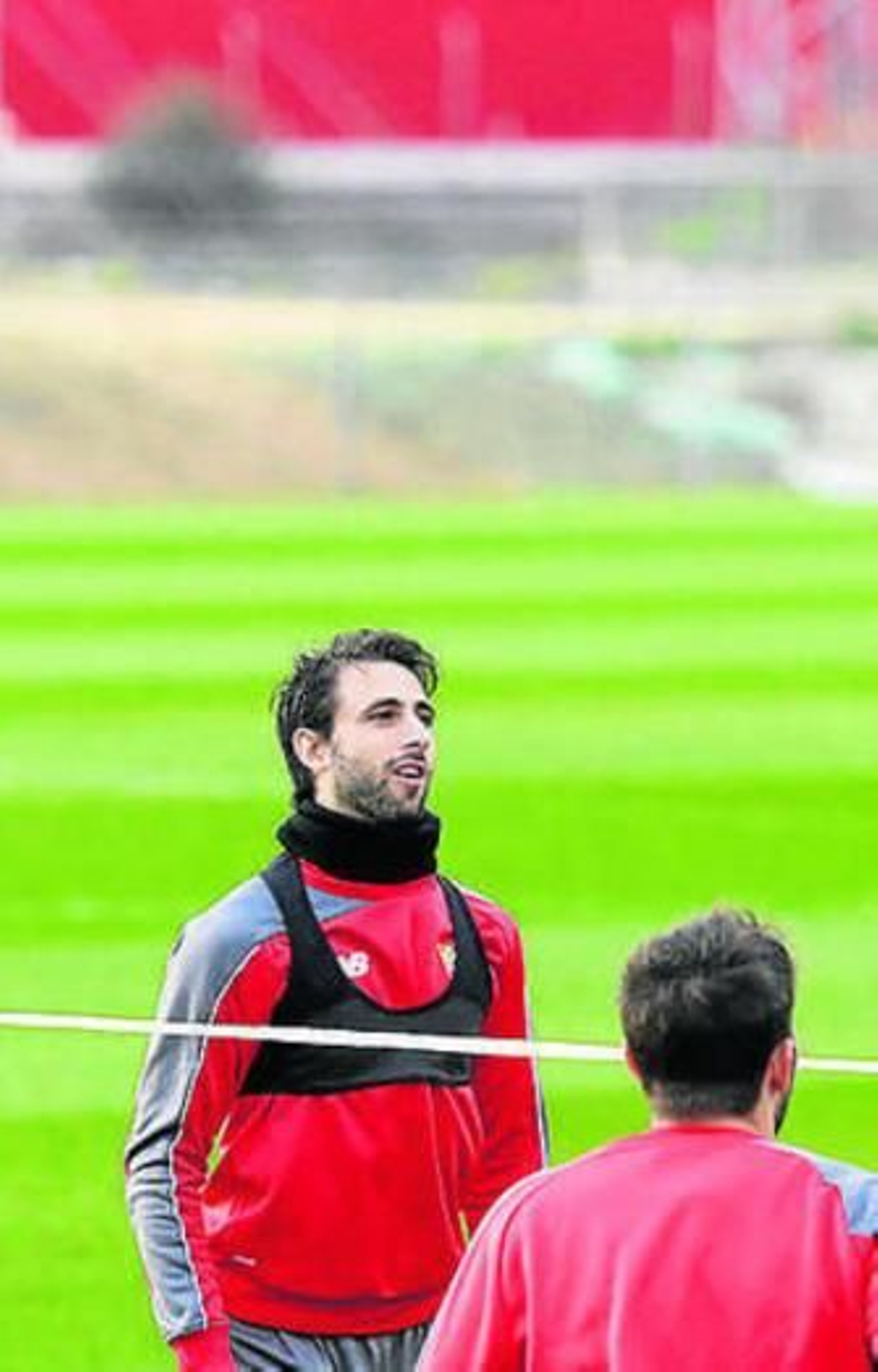 Nico Pareja, en la sesión de ayer.