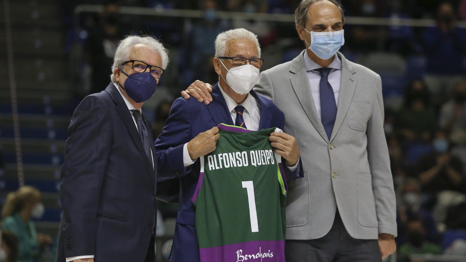 Martín Urbano, con Queipo de Llano y Rafa Pozo.