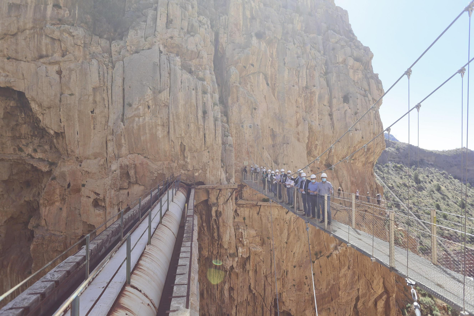 Fotos del Caminito del Rey. Así se extrema la seguridad para su reapertura en el desescalada